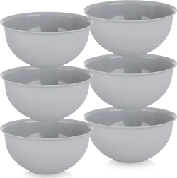 Plastic Bowls Sandy 13 cm, 500 ml - 6 pcs – Grey
