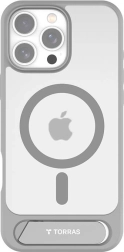 Torras Pstand magnetni ovitek z naslonom za iPhone 16 Pro Max, siv