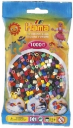 Likajne perlice Hama MIDI – barvni miks 1000 kos