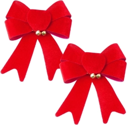 Christmas Velvet Bows 13 × 16 cm, 2 pcs