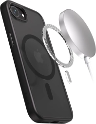 Hybrid Frost MAG ovitek za iPhone 16e MagSafe črn