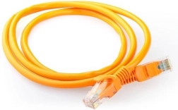 Omrežni patch kabel Cat 5e UTP 0,5 m, oranžen, z litimi zaščitnimi kapicami