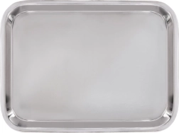Stainless steel serving tray 39.5 × 27.5 cm - 1 piece
