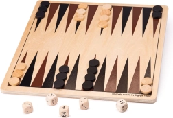 Leseni backgammon BIGJIGS TOYS