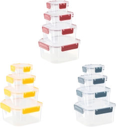 Food Storage Container Set with Lids and Seals - 4 pcs