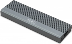 Aluminijasto ohišje za M.2 NVMe SSD z USB‑C 3.1 Gen 2 (10 Gb/s), brez‑orodna montaža