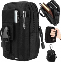 Taktični molle etui za pas – črn, vodoodporen