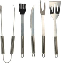 Komplet jedilnega pribora pribor za žar v kovčku 6v1