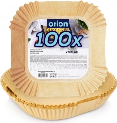 Papirnati kvadratni vložki za cvrtnik na vroč zrak 21 × 21 cm, 100 kosov