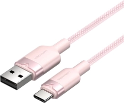 USB kabel 2.0 USB‑A na USB‑C 2 m 3A roza Vention
