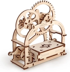 mehanska lesena škatlica 3D sestavljanka UGEARS