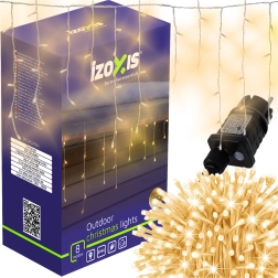 IZOXIS light string 300 LED with flash effect, warm white, 15 m