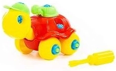 Barvna želva z izvijačem