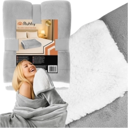 Double-layer Blanket Light Gray 150x200 cm Ruhhy