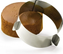 Nastavljiv okrogel pekač iz nerjavnega jekla 15,5–29,5 cm