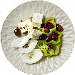 Keramični desertni krožnik SOHO 20 cm siv