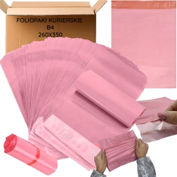Rožnate kurirske ovojnice B4 260 × 350 mm, 50 kosov – Velikost 260 × 350 mm
