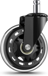 Gumijasto kolesce za pisarniški stol 76 mm – Prozorna