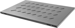 Polica 1U za 19" omare 1000 mm, 465 × 715 mm, črna