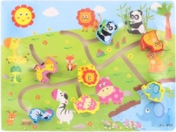 Leseni labirint z živalmi