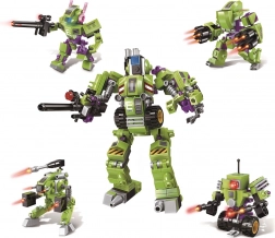 Qman Policijski robotski komplet 4-v-1