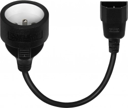 Napajalni adapter IEC C14 – CEE 7/5 (E) 15 cm SAVIO