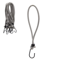 Set of elastic bungee cords with hooks 25 cm, diameter 6 mm (25 pcs)