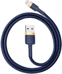 BASEUS cafule lightning kabel USB-A – Lightning 2 m, 1,5 A, zlata/temno modra