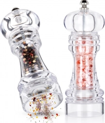 Akrilna mlinčka za sol in poper 16 cm, komplet 2 kosa