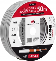 Koaksialni kabel RG6 50 m