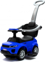 Otroški poganjalec z vodilno palico 3v1 BABY MIX moder