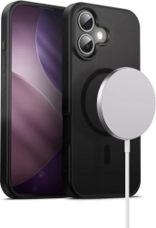 Hibridni ovitek Frost Mag Cover za iPhone 17 z MagSafe – črn