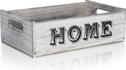 Lesena dekorativna škatla HOME 29 × 18 × 9 cm