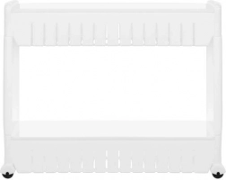 Mobilna kuhinjska ali kopalniška polica na koleščkih bela