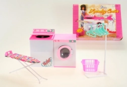 Glorie pralni set za punčke s pralnim strojem, sušilnikom in likalno desko