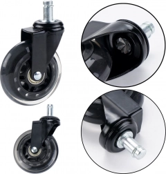 Prozorno tiho gumijasto kolesce za stol