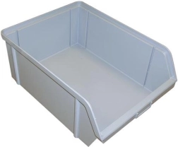 Poševna shranjevalna škatla 150 × 100 × 70 mm, 3 kg, siva, plastika