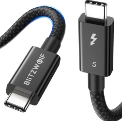 BlitzWolf USB‑C kabel 240 W, 0,5 m (črn)