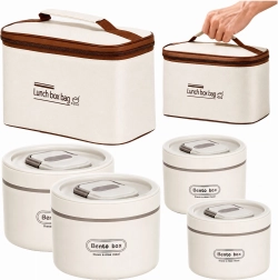 Komplet izoliranih posod za živila LunchBox, 4 kosi