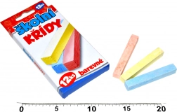 Barvne šolske krede 12 kosov