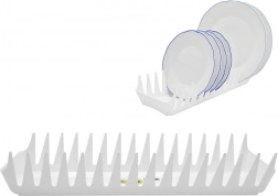 Plastično odcejevalno stojalo za krožnike 39 cm belo