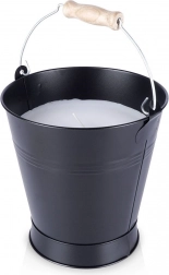 Dišeča limonina sveča v kovinskem vedru 16 × 18 cm