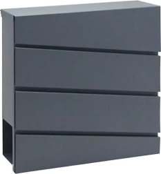 Poštni nabiralnik iz pocinkanega jekla z držalom za časopise