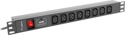 Lanberg rack napajalna letev PDU 19'' 1U, 16 A, 8× IEC C13, vhod IEC C20, kabel 2 m, črna