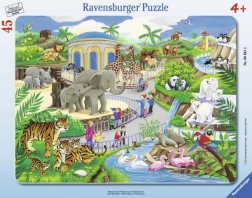 Ravensburger sestavljanka Obisk v živalskem vrtu 45 kosov