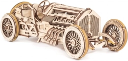 Ugears 3D lesene mehanske sestavljanke U9 dirkalni avtomobil Grand Prix