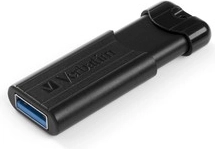 USB bliskovni pogon Verbatim PinStripe 16 GB črn
