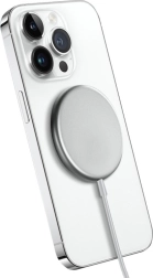 Brezžični polnilnik MagSpot MagSafe 15W Srebrn