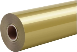 Termotransferna folija HTVRONT Pure zlata 30,5 cm × 1,8 m