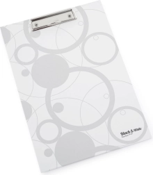 Pisalna podloga A4 z laminacijo bela črna in bela